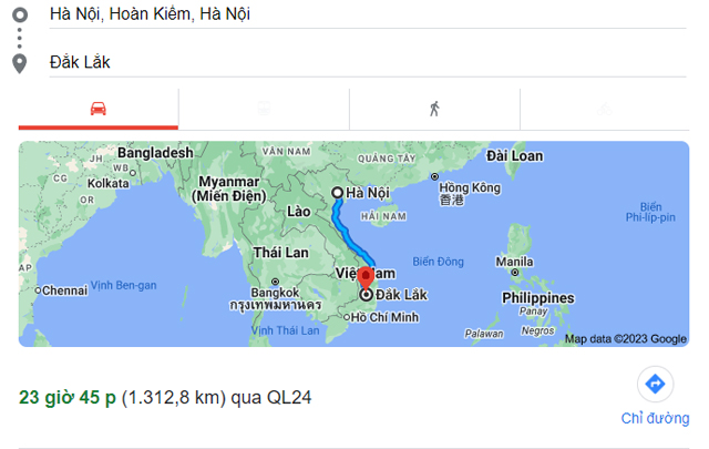 Từ Hà Nội đi Đắk Lắk bao nhiêu km, mất bao nhiêu giờ Từ Hà Nội đi Đắk Lắk bao nhiêu km, mất bao nhiêu giờ