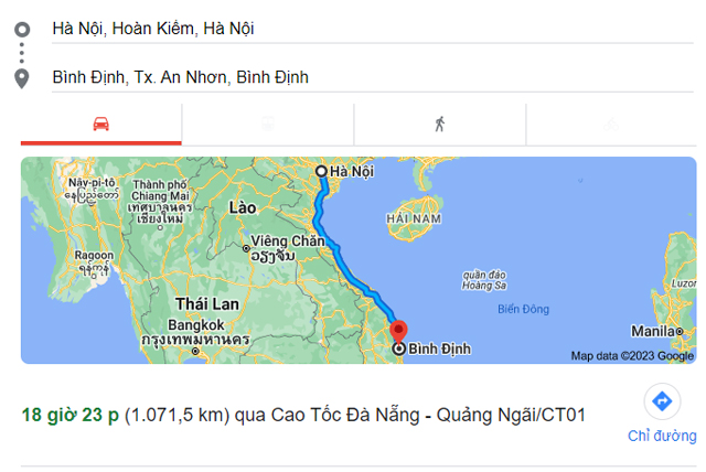Từ Hà Nội đi Bình Định bao nhiêu km, mất bao nhiêu giờ Từ Hà Nội đi Bình Định bao nhiêu km, mất bao nhiêu giờ