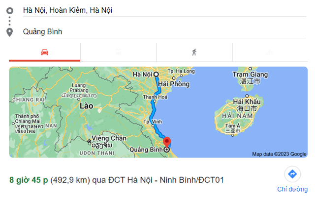 Từ Hà Nội đi Quảng Bình bao nhiêu km, mất bao nhiêu giờ Từ Hà Nội đi Quảng Bình bao nhiêu km, mất bao nhiêu giờ
