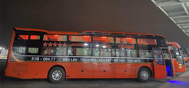 Hình ảnh xe An Đạt tuyến Đắk Lắk - Sài Gòn