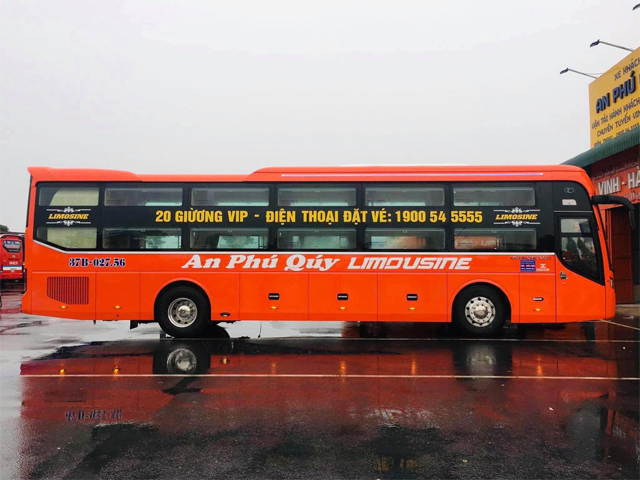 Xe An Phú Quý Limousine từ Hà Nội đi Hà Tĩnh (Nghi Xuân, Lộc Hà)