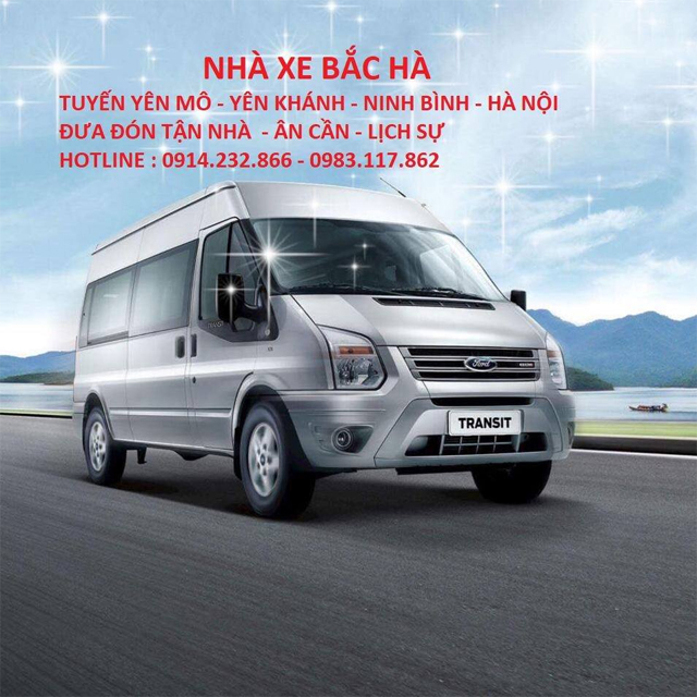Xe Bắc Hà từ Hà Nội đi Ninh Bình (Yên Mô, Lai Thành, Điền Hộ, Nga Sơn, Yên Khánh)