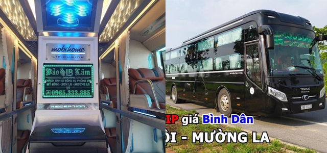 Xe Bảo Lâm từ Sơn La đi Hà Nội (bến xe Mỹ Đình, Yên Nghĩa)