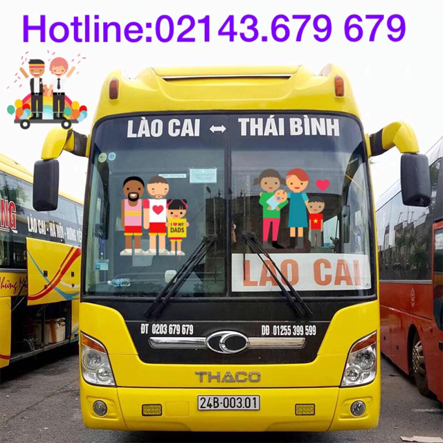 Xe Bảo Long từ Lào Cai đi Thái Bình (Tiền Hải, Quỳnh Côi, Đông Hưng)
