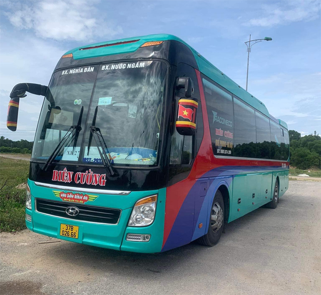 Xe Biên Cường từ Hà Nội đi Nghệ An (Quế Phong, Quỳ Hợp, Nghĩa Đàn)