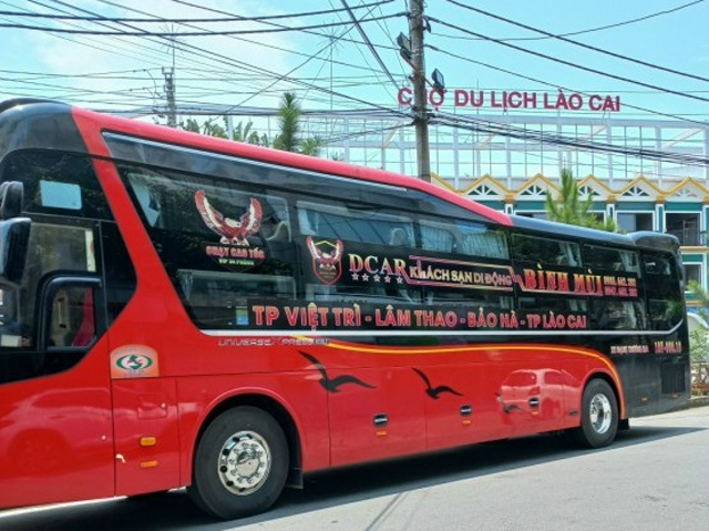Xe giường nằm Bình Mùi từ Lào Cai đi Phú Thọ (Việt Trì, Lâm Thao, Sơn Vi, Tu Xã, Cao Xá)
