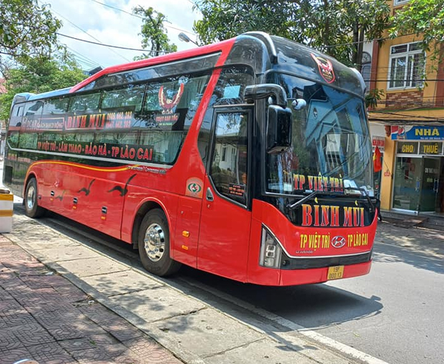 Xe giường nằm Bình Mùi từ Phú Thọ đi Sapa Lào Cai