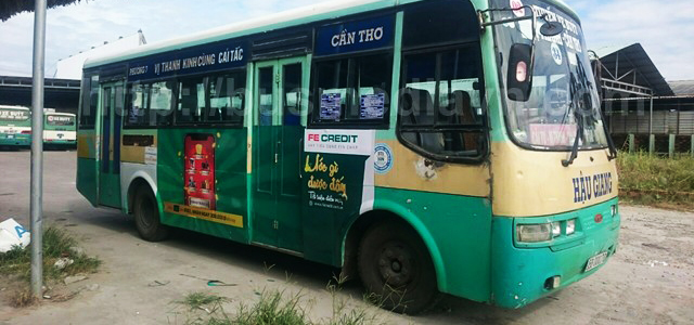Xe Buýt - Bus Hậu Giang đi Cần Thơ (Bến xe Mới, Trường Đại Học Tây Đô)