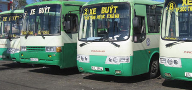 Xe Buýt - Bus 08 Sóc Trăng đi Phà Đại Ngãi Trà Vinh