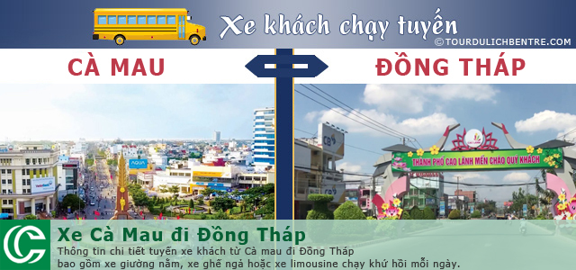 Xe Cà Mau đi Đồng Tháp