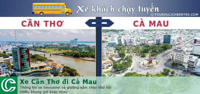 Xe khách Cần Thơ đi Cà Mau
