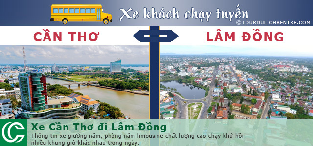 Xe giường đôi Cần Thơ đi Đà Lạ