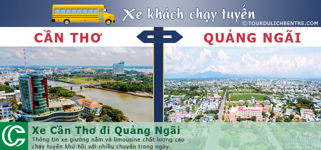 Xe Cần Thơ đi Quảng Ngãi
