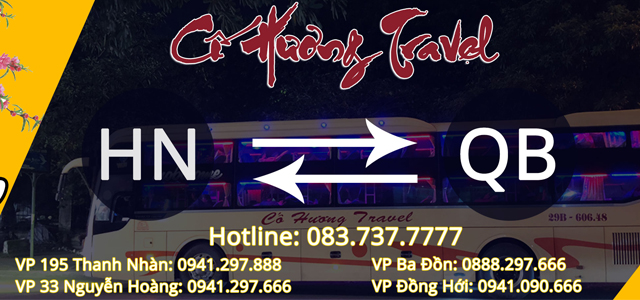 Xe Cố Hương Limousine từ Quảng Bình đi Hà Nội (Nước Ngầm, Mỹ Đình, Hai Bà Trưng)