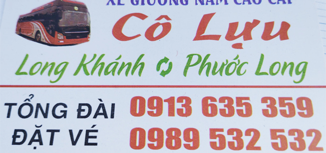 Xe Cô Lựu Long Khánh Đồng Nai đi Phước Long Bình Phước