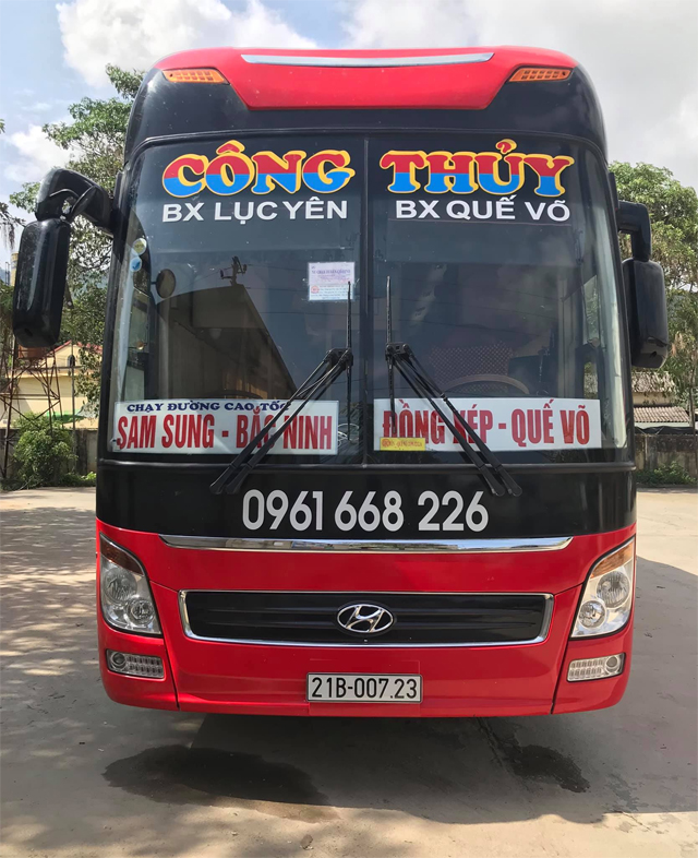Xe Công Thủy từ Yên Bái đi Bắc Ninh