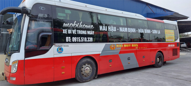 Xe Đại Duy từ Sơn La đi Nam Định (Trực Phú, Hải Hậu, Nam Định, Phủ Lý)