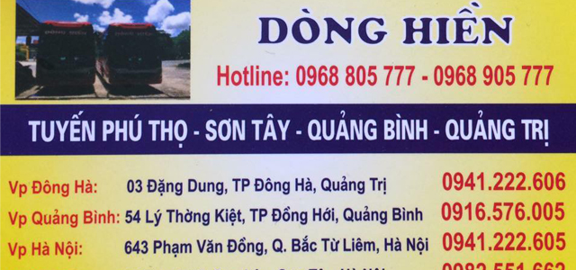 Xe Dòng Hiền Quảng Bình - Quảng Trị