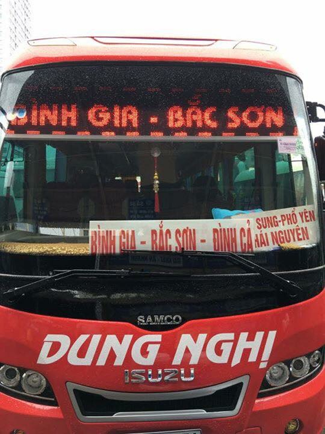 Xe Dung Nghị từ Lạng Sơn đi Hà Nội (Mỹ Đình, Giáp Bát, Sân Bay Nội Bài)