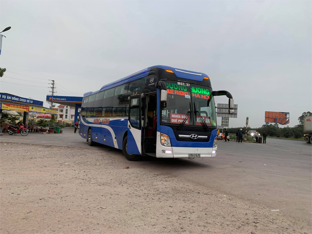 Xe Đương Hương từ Nghệ An đi Hà Nội (Mỹ Đình, Giáp Bát, Nước Ngầm, Bắc Nam Thăng Long)