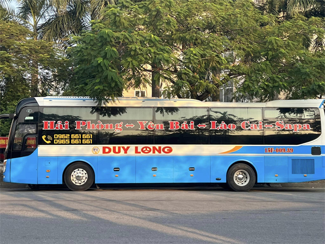 Xe Duy Long từ Hải Phòng đi Lào Cai (Sapa, Hà Sơn)