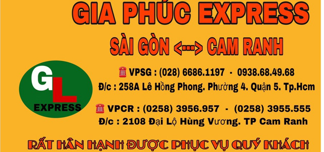 Nhà xe Gia Phúc Cam Ranh, Sài Nhà xe Gia Phúc Cam Ranh, Sài