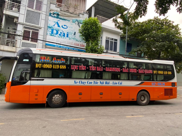 Xe Hà Anh từ Yên Bái đi Bắc Giang (Đại Đồng, Quế Võ)