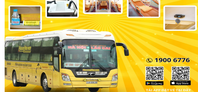 Xe Hà Sơn Hải Vân từ Lào Cai đi Hà Nội (Bx Mỹ Đình, Hoàng Mai, Cầu Giấy, Hoàn Kiếm, Sóc Sơn)