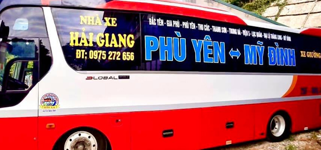 Xe Hải Giang từ Sơn La đi Hà Nội (bến xe Mỹ Đình, Yên Nghĩa)