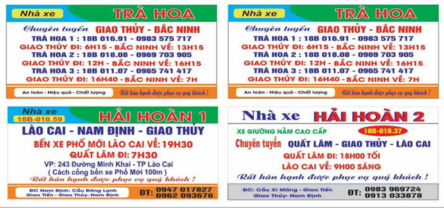 Xe Hải Hoàn Nam Định đi Sapa Lào Cai