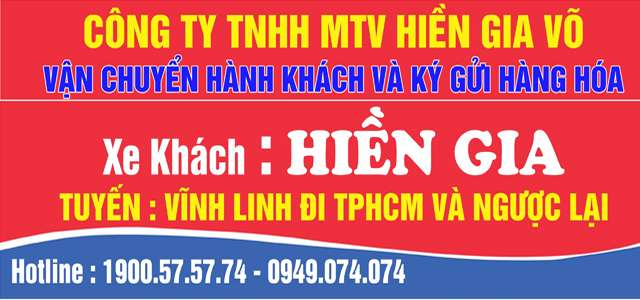 Xe Hiền Gia Sài Gòn TPHCM đi Quảng Trị (Đông Hà, Lao Bảo, Cam Lộ, Hải Lăng, Vĩnh Linh)