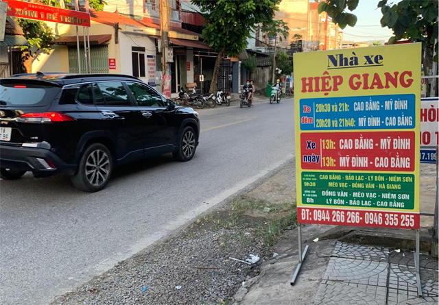 Xe Hiệp Giang từ Hà Nội đi Cao Bằng (Hoà An, Hạ Lang, Sông Bằng)