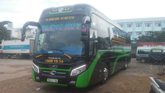 Xe Hoàng Huy Quảng Ngãi - Tây Ninh: Số điện thoại, giá vé, lịch trình