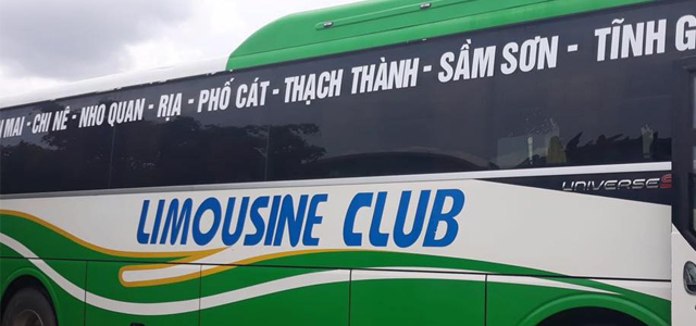Xe Hoàng Trung Express Thanh Hóa - Hòa Bình