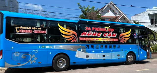 Xe Hùng Cận từ Sài Gòn Tp.HCM đi Bình Định (Chợ quán Mới, An Nhơn, Nhơn Phong, Trung Lí, Thuận Thái, Thanh Liêm, Đập Đá)