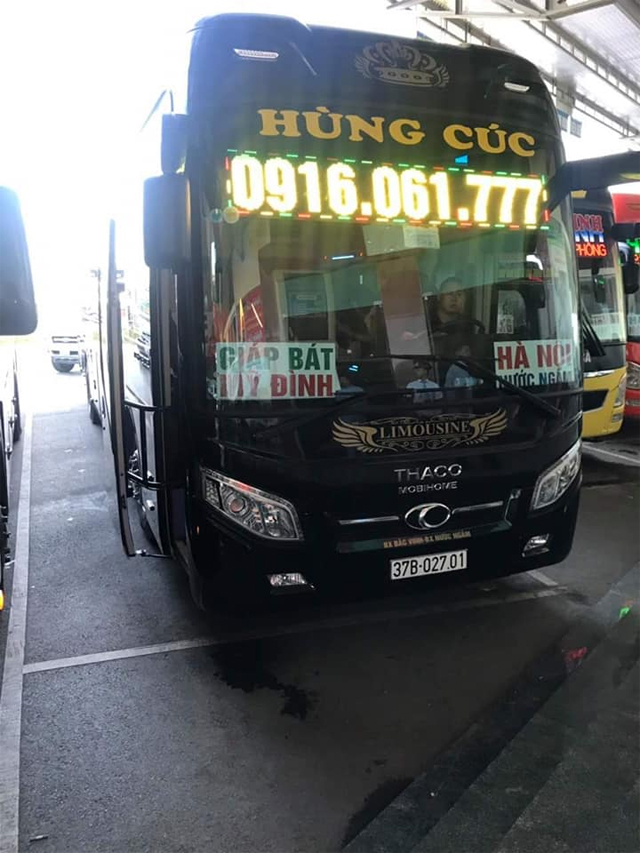 Xe Hùng Cúc Limousine từ Hà Nội đi bến xe thành phố Vinh Nghệ An