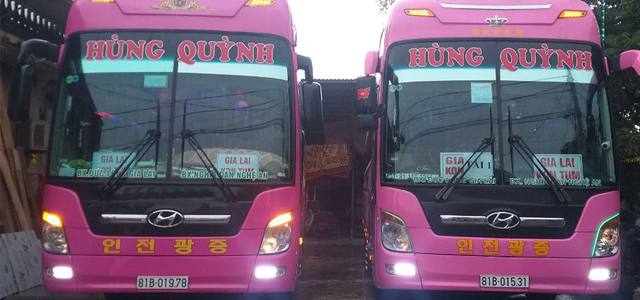 Xe Hùng Quỳnh Gia Lai đi Vinh Nghệ An