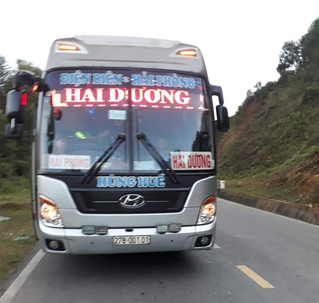 Xe Hùng Huế từ Hải Phòng đi Điện Biên