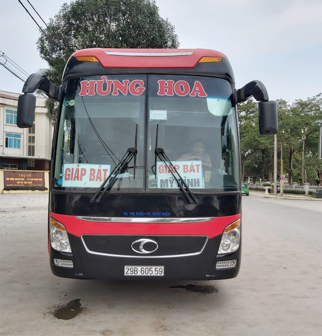 Xe Hùng Hoa từ Thanh Hóa đi Hà Nội (Mỹ Đình, Giáp Bát, Nước Ngầm, Yên Nghĩa)