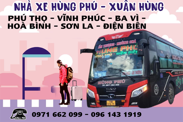 Xe Hùng Phú từ Phú Thọ đi Điện Biên