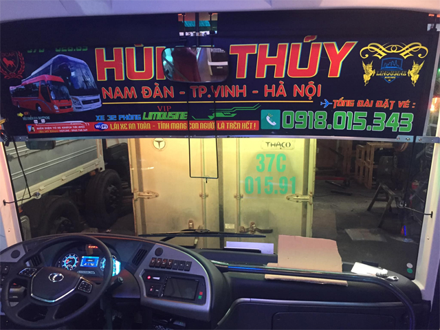 Xe Hùng Thủy từ Nghệ An đi Hà Nội (Mỹ Đình, Nội Bài, Trường Học, Bệnh Viện)