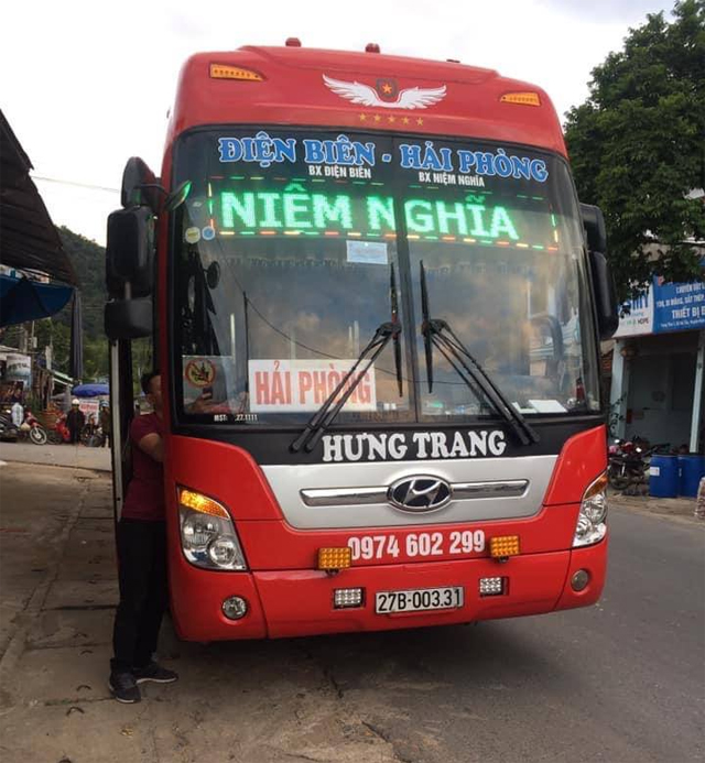 Xe Hưng Trang từ Điện Biên đi Hải Phòng (Vĩnh Niệm, Thượng Lý, Metro, Visip)
