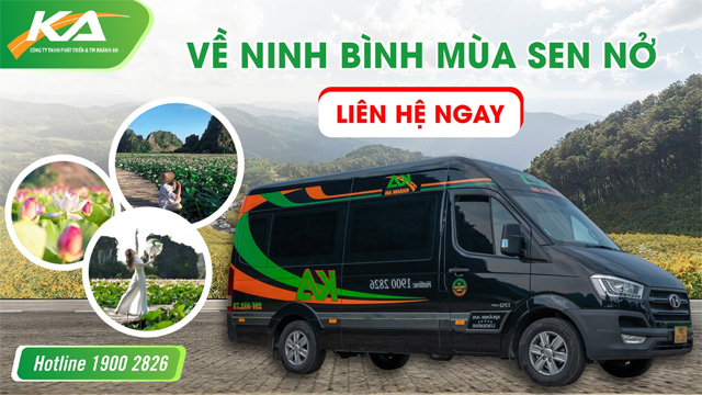 Xe Khánh An từ Hà Nội đi Ninh Bình (Tam Điệp, Nho Quan, Yên Mô, Kim Sơn)