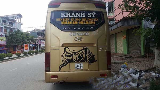 Xe Khánh Sỹ từ Điện Biên đi Thái Nguyên