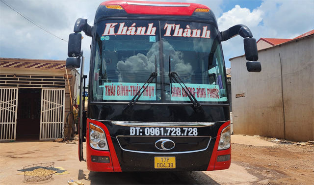 Xe Khánh Thành từ Thái Bình đi Sài Gòn