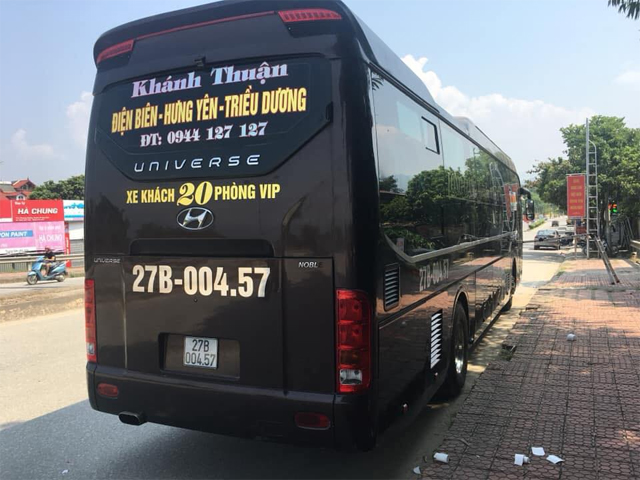 Xe Khánh Thuận từ Hưng Yên đi Điện Biên