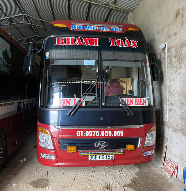 Xe Khánh Toàn từ Điện Biên đi Ninh Bình (Kim Sơn, Kim Đông)