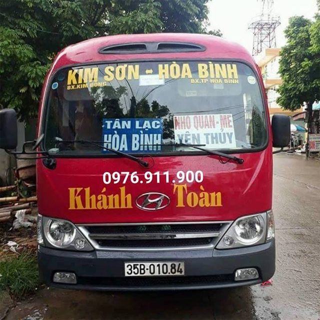 Xe Khánh Toàn từ Hòa Bình đi Ninh Bình (Kim Sơn, Nho Quan)