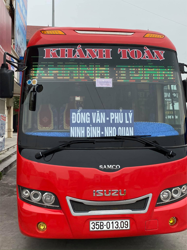 Xe Khánh Toàn từ Ninh Bình đi Điện Biên