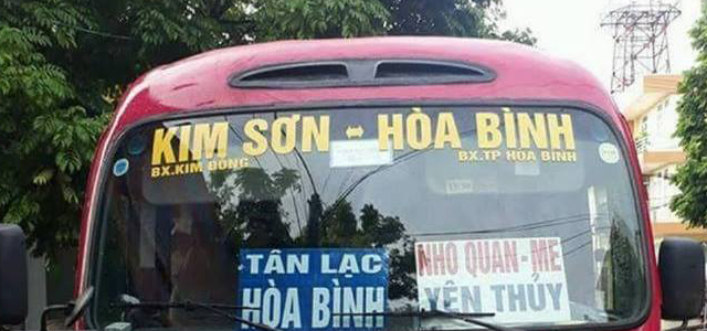 Xe Khánh Toàn từ Ninh Bình đi Hòa Bình